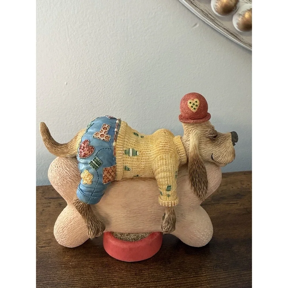 Animal Antics You're Bone Idle Dog Figurine 1992 Jon Herbert‎ Retired